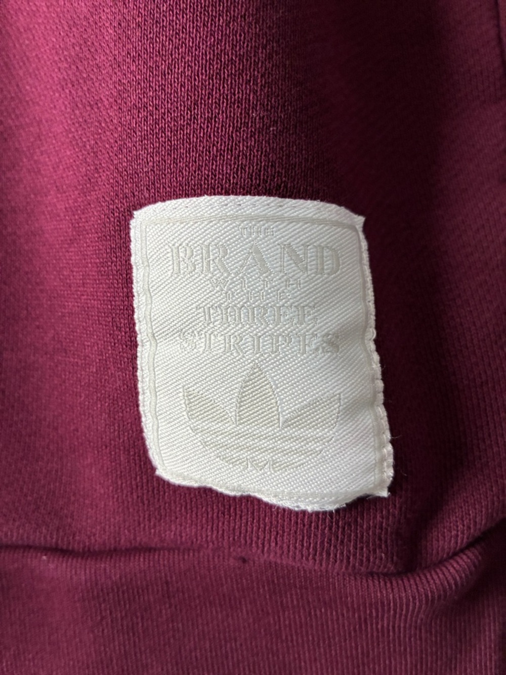 Adidas Originals Size M Adibreak High Neck Sweatshirt - Maroon - Picture 4 of 8